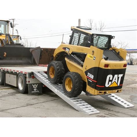 heavy duty skid steer trailer loading ramps|hook end ramps for trailers.